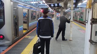 埼京線・りんかい線大崎駅での車掌動作２