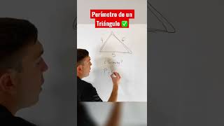 Cómo calcular el Perímetro de un Triángulo ✅ #matemáticas #matemática #geometria #perímetro