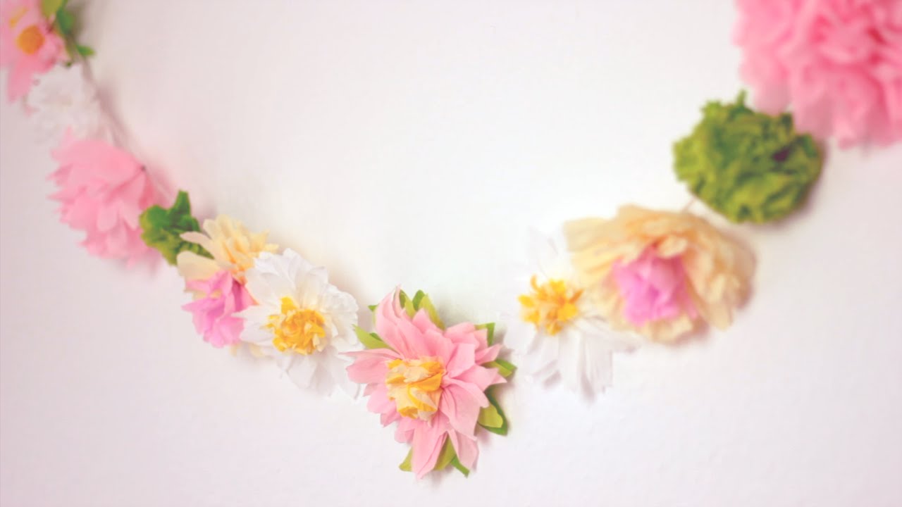 Paper Flower Garland Making Tutorial Best Flower Site