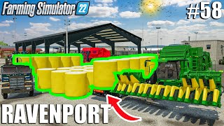 THIS is HOW I Turned 390.000 LITERS of COTTON into BALES COTTON | Ravenport #58|Farming Simulator 22