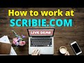 Live Demo | How To Work On Scribie Com