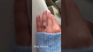 Round Cut Moissanite Solitaire Engagement Ring. #engagementrings #solitairerings #yt #youtubeshorts