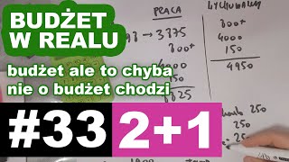 #33 BUDŻET W REALU 2+1 #oszczedzanie #budżet