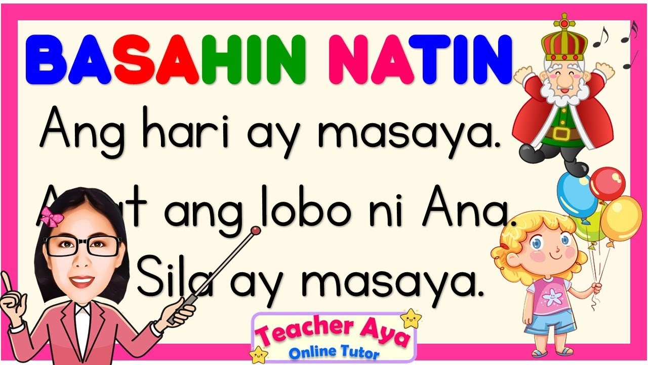 Reading Lesson Filipino Pagsasanay Sa Pagbasa Ng Pangungusap Teacher Aya Grade 1 2 3 4 Reading Lesson Filipino Pagsasanay Sa Pagbasa Ng Pangungusap Teacher Aya Grade 1 2 3 4