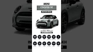 MINI Cooper SE Specifications #mini #minicooper #5door #electric #ev #india # hatch #bmw #mv #28