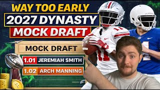 Way Too Early 2027 Dynasty Rookie Mock Draft (Top 24 Prospects)