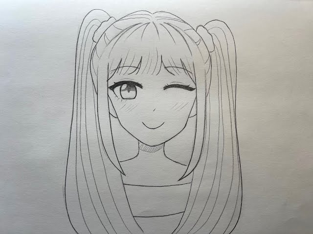 How To Draw Chibi Eyes Winking Anime Eyes Blinking Black White Version