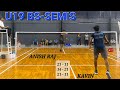 ANISH RAJ vs KAVIN K | U19 TAMILNADU CHAMPIONSHIP 2022-ERODE | BS - SEMIS