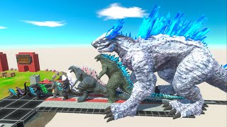 EVOLUTION of SHIMO Size Comparison VS Team KING GHIDORAH x BIOLLANTE + KONG - Animal Revolt Battle