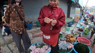 ของแปลกเยอะตลาดเช้าเชียงขวาง สปป.ลาว Xiangkhoung, Laos.