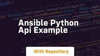 ansible python api example