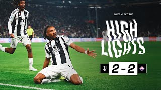 HIGHLIGHTS SERIE A | Juventus 2-2 Fiorentina | Khéphren Thuram's First Serie A Goals | Matchday 18