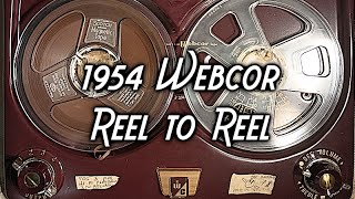 1954 Webcor Model 2130 Reel to Reel Tape Recorder - PHOTO GALLERY