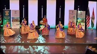 Garba Indian folk dance at Kala Utsav Indian Embassy event chicago (choreography Elizar & Shirley