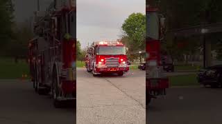 GRFD Platform 4 Arriving on scene of a Fire Alarm #firefighter #piercefiretrucks #grfd #fire