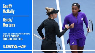 Gauff/McNally vs. Hsieh/Mertens Extended Highlights | 2021 US Open Quarterfinal