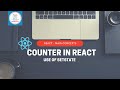 How to create a counter in react on button click.