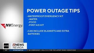 NV Energy power outage tips