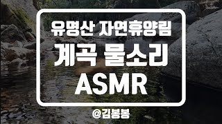 [김봉봉] 국립 유명산 자연휴양림 - 계곡 물소리 ASMR