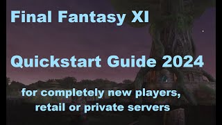 Final Fantasy XI 2024 Quickstart Guide for Totally New Players!