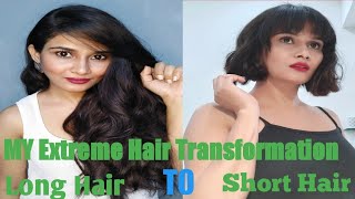 Trendy Long to Short AMAZING Hair Transformation | Short Haircut | #haircut2023 #longtoshorthair