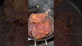 Birthday steaks! 🥩 #cooking #steak #castironcooking