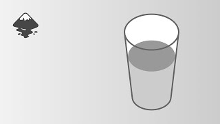 How to create this drinking glass with liquid or water in Inkscape | Inkscape tutorial