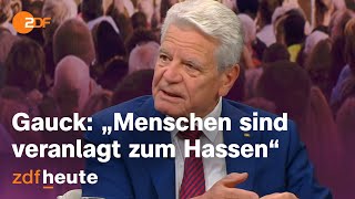 Altbundespräsident Gauck sieht Deutschland fest an der Seite Israels | maybrit illner vom 27.10.2023
