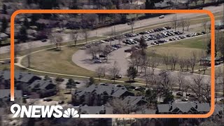 RAW: Sky9 flies over scene of shooting involving officers in Clement Park