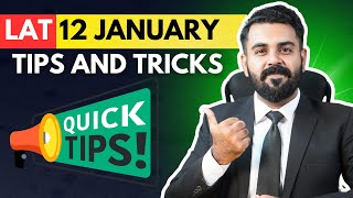 12 JANUARY LAT 2025 TIPS AND TRICKS | THE LAW CHANNEL