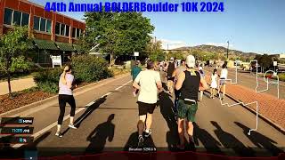 BOLDER Boulder 10K 2024 full race treadmill workout Memorial Day Boulder, Colorado, USA virtual run