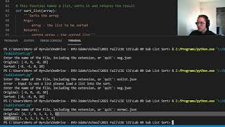 CSE 131 - Lab 09 - Sub-List Sort Demo