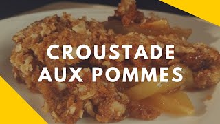 Croustade aux pommes facile, avec biscuits au gingembre