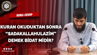 Kuran Okuduktan Sonra \