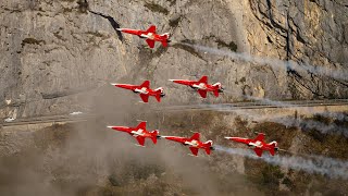 Watching the Patrouille Suisse’s Spectacular Performance from a Cliff’s Edge