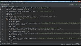 Python: Auto poster for Facebook groups