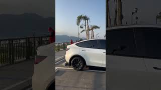 日月潭朝霧碼頭 欣賞日出 TESLA MODEL Y 特斯拉 台灣 南投