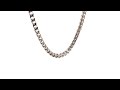 stainless steel 4 mm foxtail chain necklace 22 u0026 24 inch