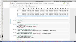 Binary classification on Sonar dataset , sklearn, logistic regresson