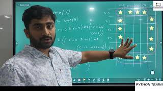 Python Course in Guntur | Python Pattern Printing Programs in Telugu | D pattern printing in python