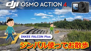 アクションカメラにジンバル使って水平維持の安定映像　DJI OSMO ACTION4とお散歩♪