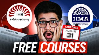 Top 5 MUST do FREE Courses by IIM Ahmedabad & IIM Bangalore