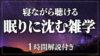 【睡眠導入/作業用】99%の人が知らない雑学 絶対に眠れる...寝ながら賢くなる日常生活100の雑学1時間【BGMなし】【男性朗読】