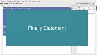 Python Tutorial 20 Raise Exception And Finally
