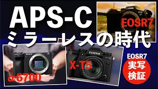 【APS-C】ミラーレスカメラの時代。APS-C新型カメラ「α6700」が発表されるにあたり、APS-Cの魅力を説明します。「キヤノンEOSR7」で撮影した実例をもとに説明。