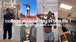 a productive day in the life as a college student athlete | workout with me, balancing work & school