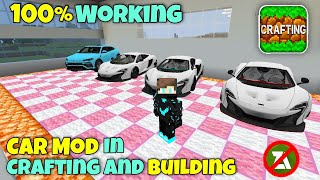 How To Add Cars Addons In Crafting And Building