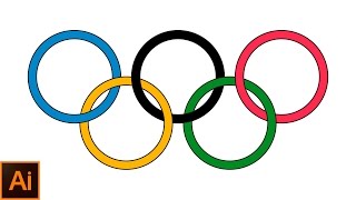Illustrator tutorial How to create an interlocking object in adobe illustrator (Olympic Rings, logo)