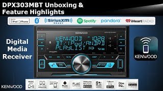 2018 KENWOOD DPX303MBT Digital Media Receiver with Bluetooth Unboxing \u0026 Feature Highlights