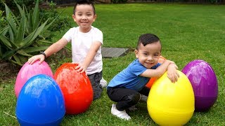 Biggest Easter Surprise Eggs Hunt With Calvin Kaison CKN